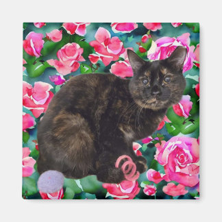 Aimant Floral Kitty