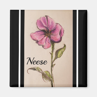 AIMANT FLORAL ROSE