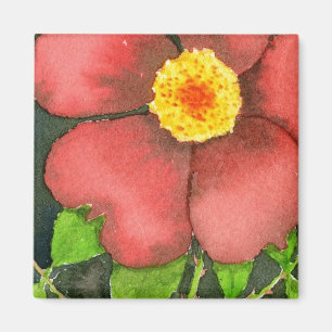 Aimant floral "Rose sauvage"