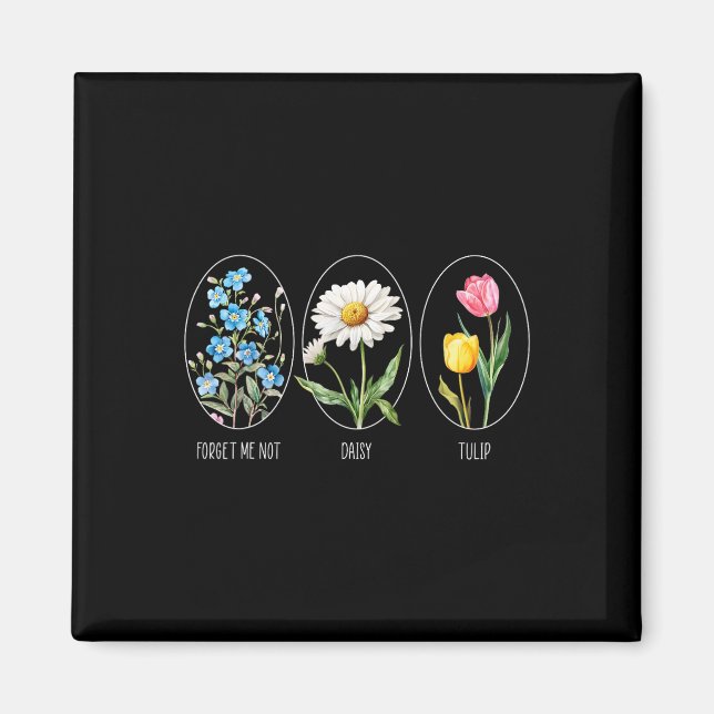 Aimant Floral subtil 8647 Trump Fleurs Oubliez-Moi Pas Da (Devant)