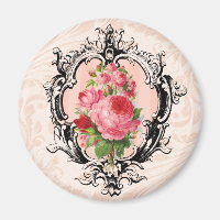 Aimant floral vintage