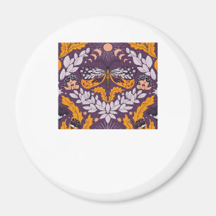 Aimant Florales de papillons Whimsigoth - Violet, Lavande