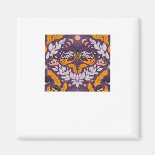 Aimant Florales de papillons Whimsigoth - Violet, Lavande