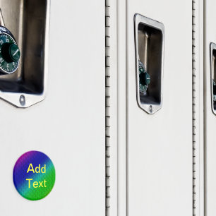 Aimant Flore bleu vert arc-en-ciel dégradé Mélange diagon