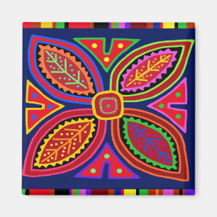 Aimant Flore de Kuna Indian Mola