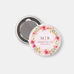 Aimant Flore minimale et chic   Mariage