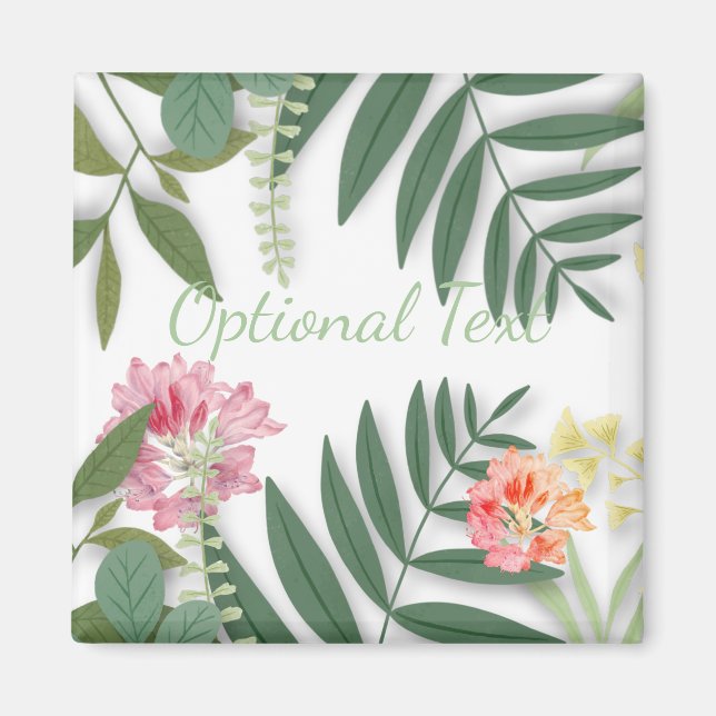 Aimant Flore tropicale (Devant)