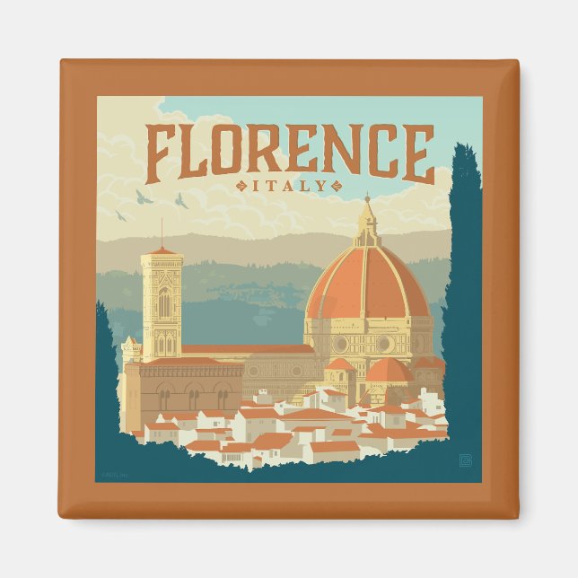 Aimant Florence, Italie (Devant)