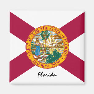 Aimant Florida Flag & Florida State USA / sports