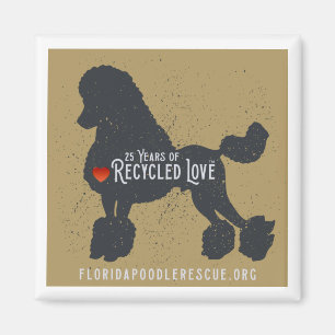 Aimant Florida Poodle Secourt 25 ans d'aimant