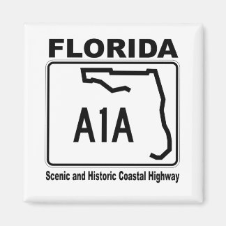 Aimant Floride A1A Autoroute côtière Pittoresque et histo