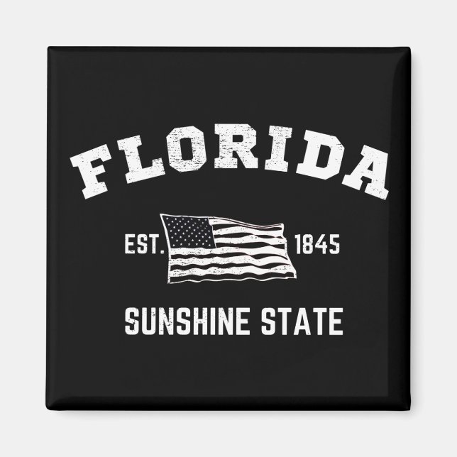 Aimant Floride Est, 1845 Sunshine State (Devant)
