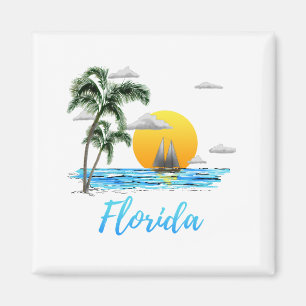 Aimant Floride Ocean Sunset Sailing