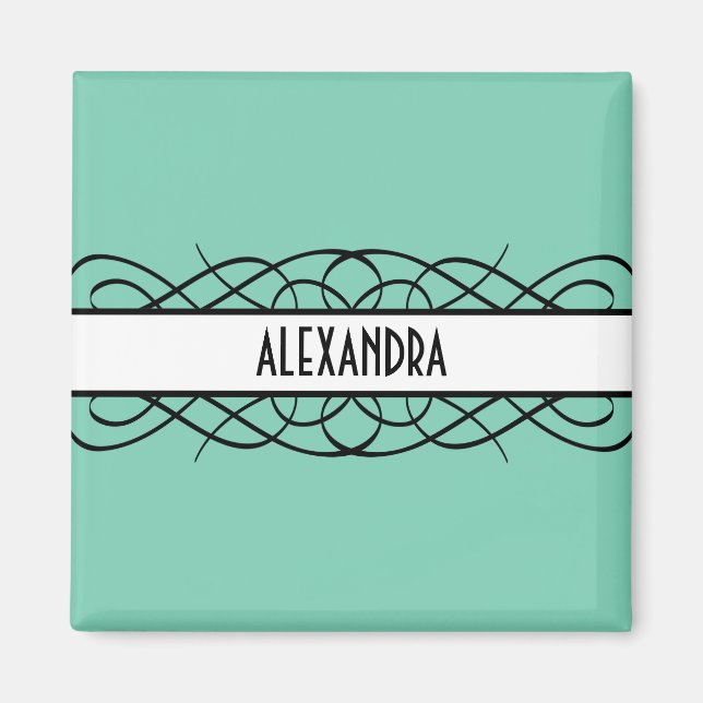 Aimant florissant ivoire déco (Devant)