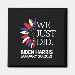 Aimant Flower Biden Harris Jour d'investiture 2021