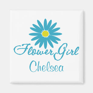 Aimant Flower Girl/ Blue Daisy