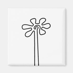 Aimant Flower Nazca Pérou ancien idole géoglyphe symbole 