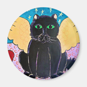 Aimant Fluffy Angel Chat