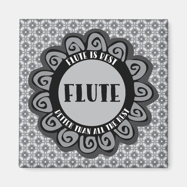 Aimant Flute est le meilleur (Devant)