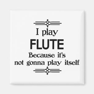 Aimant Flute - Jouez-Vous De La Musique Dotée De Déco