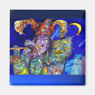 Aimant FLUTIST IN BLUE / Venetian Carnival Night