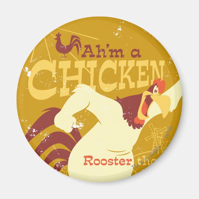 Aimant Foghorn Ah est un poulet (Devant)