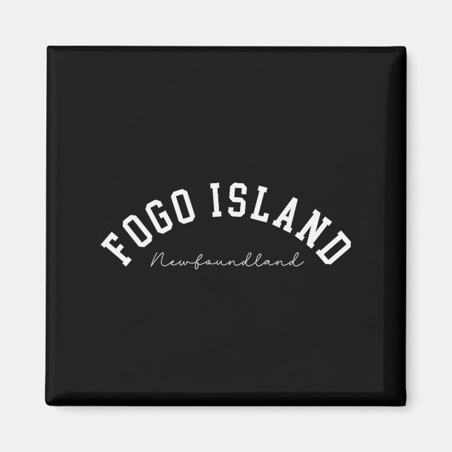 Aimant Fogo Island Newfoundland Canada College Text  (Devant)