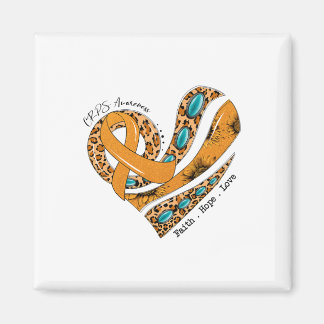 Aimant Foi Coeur Espoir Amour Orange Ribbon Crps Sensibil