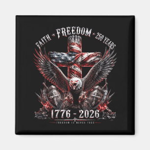 Aimant Foi Dom 250 Ans Aigle Américain Patriotique