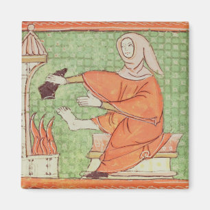 Aimant Fol.58r février : Chauffage par le feu