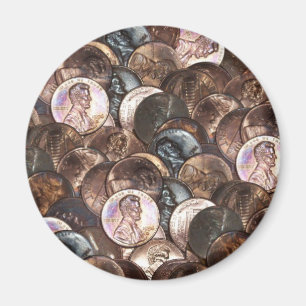Aimant Fond de propagation d'un centime