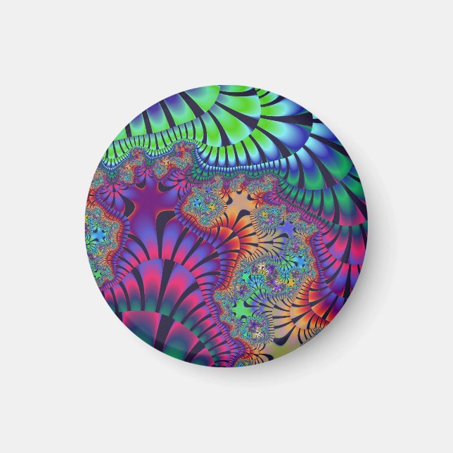 Aimant Fonte verte et violette (Devant)