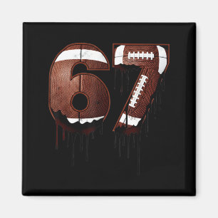Aimant Football 67 Six Seven Drôle Gen Alpha Meme Drip 
