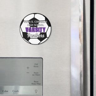 Aimant Football à l'école secondaire Varsity Violet Perso