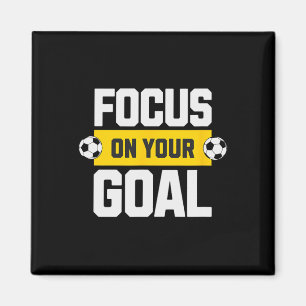 Aimant Football Concentrez-vous sur votre objectif Coach