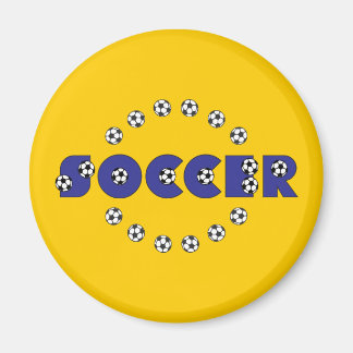 Aimant Football en bleu