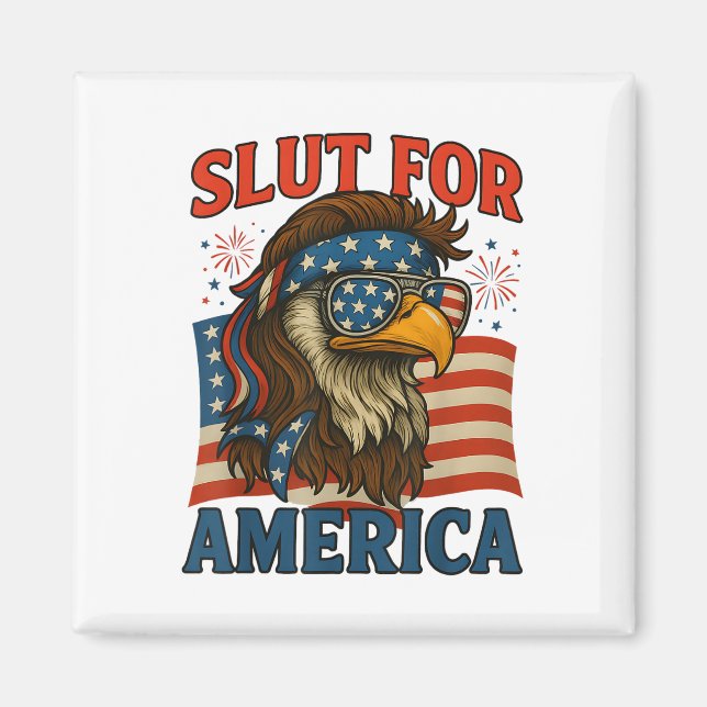 Aimant For America 4th Of July Patriotic  (Devant)