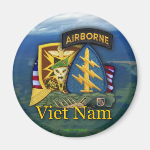 Aimant forces spéciales berets verts macv sog nam