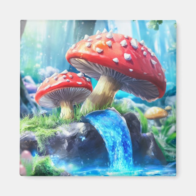 Aimant Forêt de Champignons (Devant)