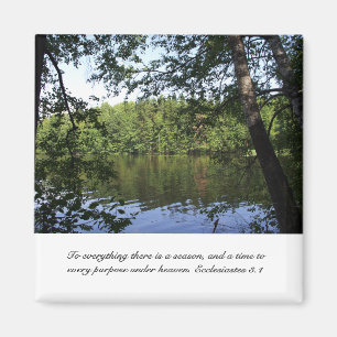 Aimant Forêt de lac Ecclesiastes de saison