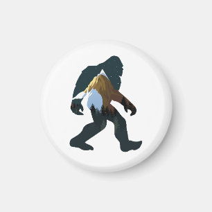 Aimant Forêt de nuit Bigfoot