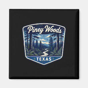Aimant Forêt de pins Texas forêt nature randonnée plein a
