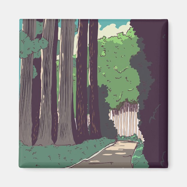 Aimant Forêt japonaise (Devant)