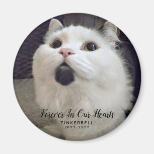 Aimant Forever In Our Hearts Chat Photo Memorial personna