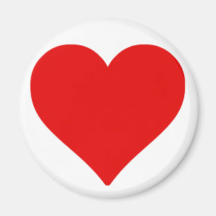 Aimant Forme de cœur rouge amour classique minimalisme