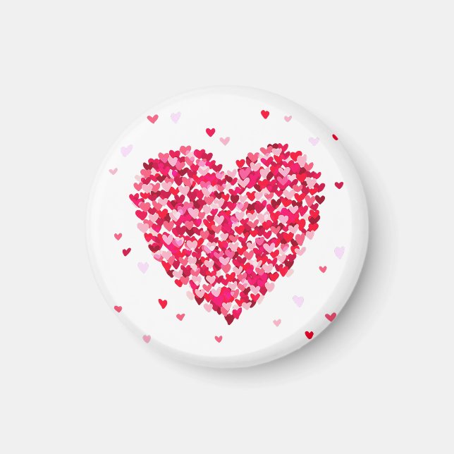 Aimant Forme de coeur Valentines Jour Amour Cadeau (Devant)