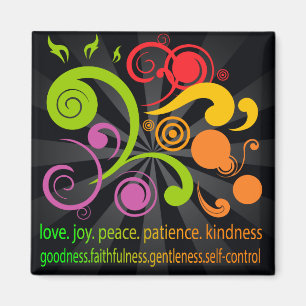 Aimant Formes colorées, fruit de l'esprit