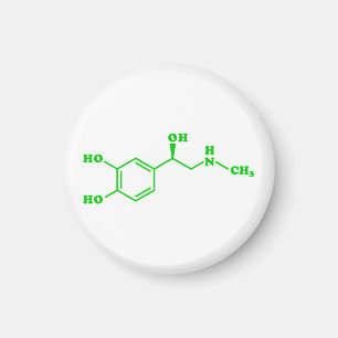 Aimant Formule chimique moléculaire d'adrénaline