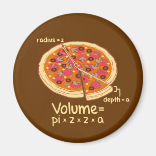 Aimant Formule mathématique = Pi*z*z*a de volume de pizz
