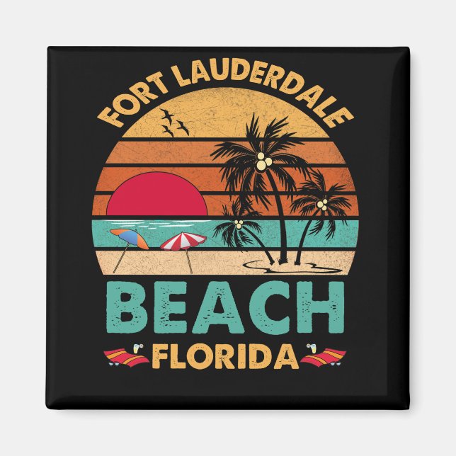 Aimant Fort Lauderdale Florida Beach FL Nouveauté (Devant)